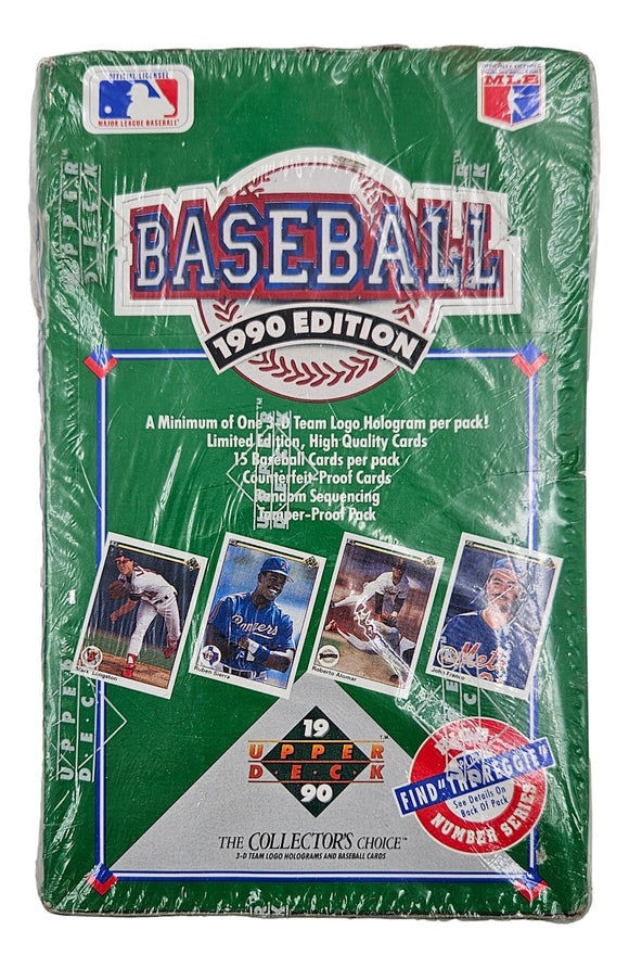 1990 Upper Deck Baseball High Series Factory Sealed 36 Pack Trading Card Box 6