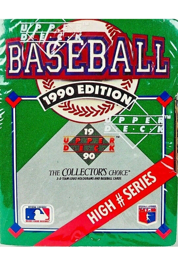 1990 Upper Deck MLB Baseball High Series Factory Sealed Trading Card Box