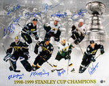 1998/99 Dallas Stars (10) Team Signed 16x20 Stanley Cup Collage Photo BAS