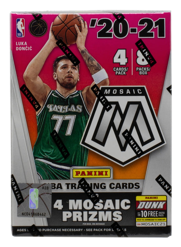 2020-21 Panini Mosaic NBA Basketball Card Blaster Box Sports Integrity