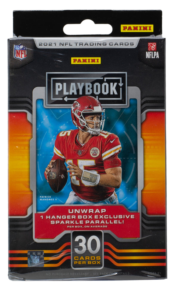 2021 Panini Playbook NFL Hanger Box Unopened Football Trading Card Box Sports Integrity