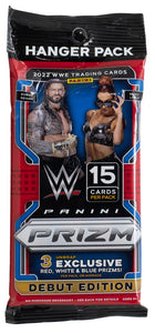 2022 Panini Prizm Debut Edition WWE Card Hanger Pack Sports Integrity