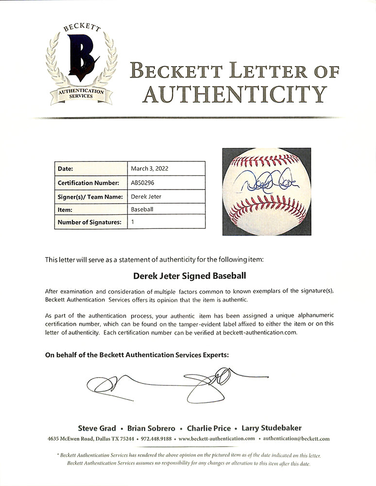 Derek Jeter Autographed Signed Framed New York Yankees Jersey -  Hong  Kong