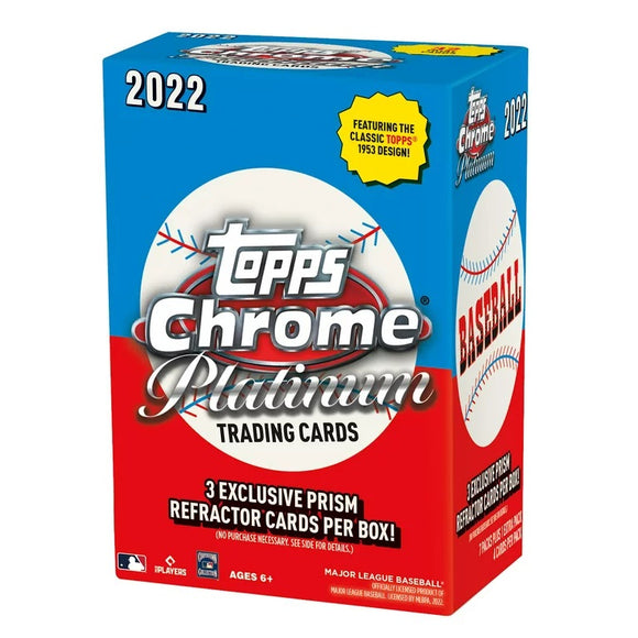 2022 Topps Chrome Platinum MLB Baseball Trading Card Blaster Box