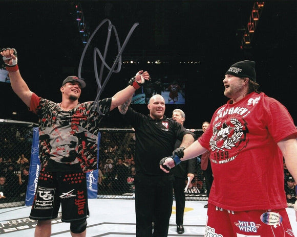 Roy Nelson Signed 8x10 UFC MMA Photo vs. Frank Mir SI