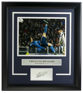 Cristiano Ronaldo Framed 8x10 Soccer Photo w/Laser Engraved Signature