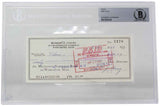 Bob Cousy Signed Boston Celtics  Bank Check #1178 BGS