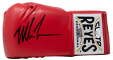 Mike Tyson Signed Left Hand Red Cleto Reyes Boxing Glove JSA ITP