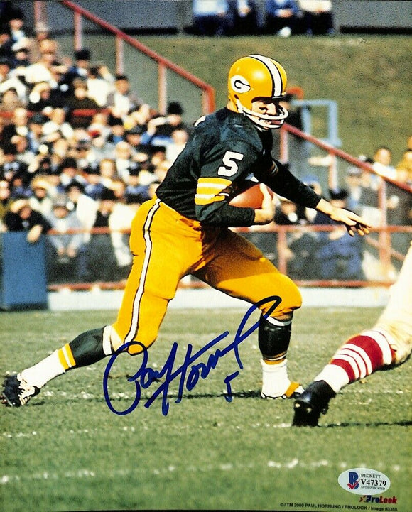 Paul Hornung Signed 8x10 Green Bay Packers Photo BAS Sports Integrity