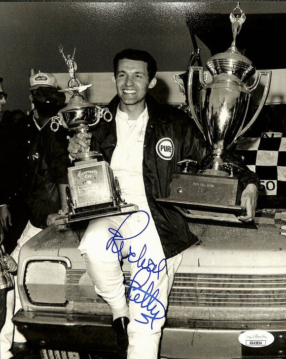 Richard Petty Signed 8x10 Nascar Trophy Photo JSA