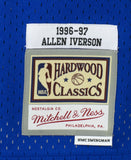 Allen Iverson Signed Philadelphia 76ers Blue 1996-97 M&N Jersey PSA/DNA