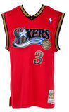 Allen Iverson Signed Philadelphia 76ers Red 99-00 M&N Basketball Jersey PSA/DNA