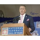 Tom Glavine Signed 11x14 Atlanta Braves Hall of Fame Photo BAS - Sports Integrity
