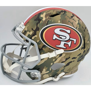 San Francisco 49ers Full Size Camo Replica Speed Helmet