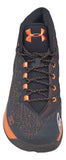 A black and orange Under Armour Curry 3 shoe, signed by Stephen Curry, features the number 30 on the side and speckled laces. Offered by Sports Integrity, this Golden State Warriors collectible comes with JSA authentication.