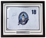 Sports Integrity Tiger Woods Signed Framed 2007 PGA Championship Flag with PSA/DNA Hologram; features a plaque noting "Tiger Woods, 13x Major Champion.
