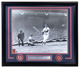 Sports Integrity Ted Williams Signed Framed 16x20 Boston Red Sox Hitting Photo features Williams at bat with catcher and umpire, signed and labeled with Red Sox logos, "Ted Williams," "1941-1960," and "Hall of Fame 1966." BAS LOA included.