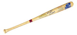 The Sports Integrity Ernie Banks Cubs Signed Cooperstown Baseball Bat features Hall of Fame graphics and the handwritten message "Lets Play Two.