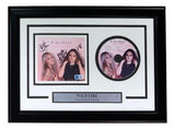 The Sports Integrity Kayla Lutzwig Kelli Lutzwig Signed Framed Wild Fire CD Cover features their autographs, a display photo, and a plaque with the album title and artists' names.
