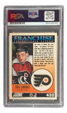 Sports Integrity’s Eric Lindros Signed 1992 Score #432 Flyers Rookie Card is graded and authenticated by PSA (#85426030), featuring Lindros in a Flyers jersey, the team logo, and "FRANCHISE" text at the bottom.