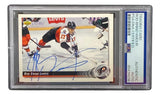 The Sports Integrity Rod Brind'Amour Signed 1992 Upper Deck #264 Philadelphia Flyers Card is encased in a PSA slab labeled "Authentic," showing Brind'Amour skating on the ice in his Flyers uniform.