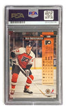 A Rod Brind'Amour Signed 1995 Donruss #188 Philadelphia Flyers Card by Sports Integrity, encased in a PSA holder with stats and player details on the front.