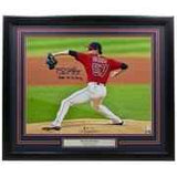 Shane Bieber Signed Framed 16x20 Cleveland Indians Photo 2020 AL CY Young BAS
