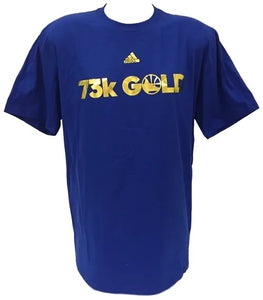 Golden State Warriors ADIDAS Men's 73K Gold T-Shirt Size 2XL