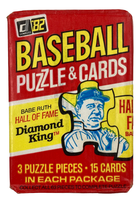 1982 Donruss MLB Baseball 15 Card Wax Pack