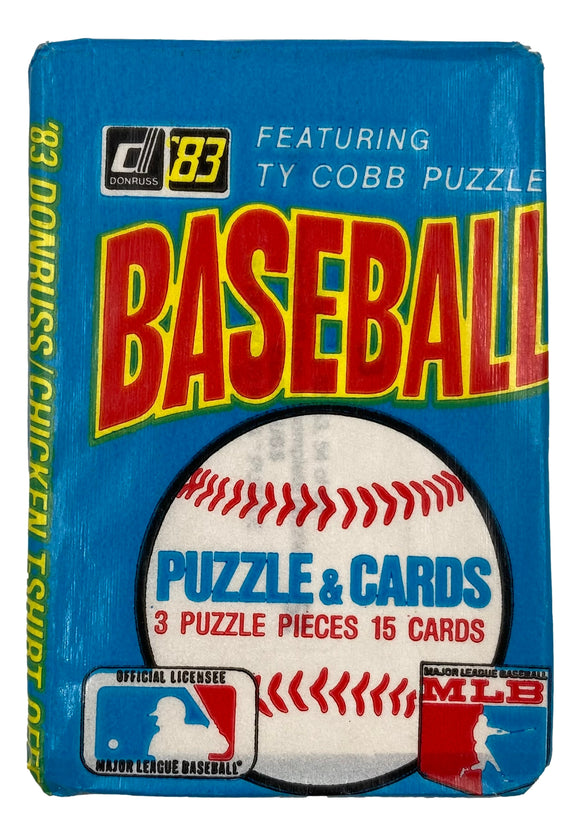 1983 Donruss MLB Baseball 15 Card Wax Pack