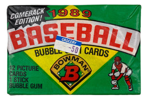 1989 Bowman MLB Baseball 12 Card Wax Pack