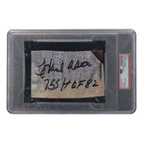 Hank Aaron Signed Slabbed Atlanta Braves 2 Inscription Cut Sig PSA/DNA 85076463 - Sports Integrity