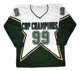 1999 Dallas Stars Team (13) Signed White Champions Hockey Jersey BAS