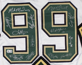 1999 Dallas Stars Team (13) Signed White Champions Hockey Jersey BAS