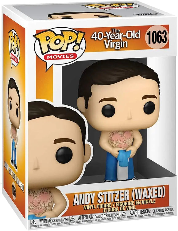 Andy-40 Year Old Virgin Waxed Pop Vinyl Funko New In Box Sports Integrity