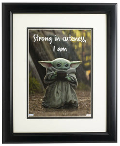 Baby Yoda The Mandalorian Framed 8x10 Cuteness Photo Sports Integrity