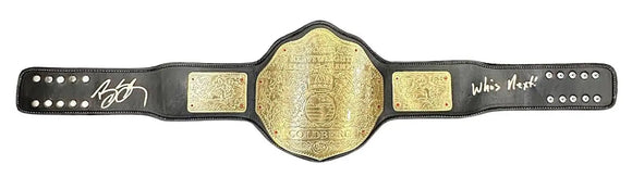 Bill Goldberg Signed WCW FS Replica Heavyweight Championship Who's Next PSA Sports Integrity