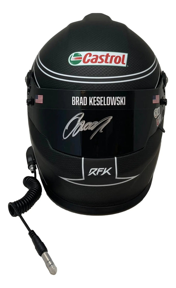 Brad Keselowski Signed NASCAR Castrol Full Size Replica Racing Helmet BAS Sports Integrity