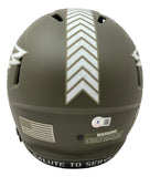 Brian Dawkins Signed Eagles Full Size Salute To Service Speed Replica Helmet BAS Sports Integrity