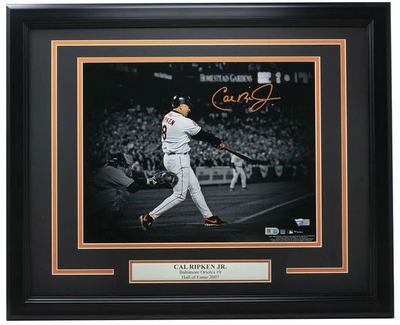Cal Ripken Jr. Signed Framed Baltimore Orioles 11x14 Photo Fanatics Sports Integrity