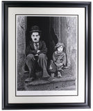Charlie Chaplin The Kid Framed 16.5x22 Historical Photo Archive Giclee Sports Integrity