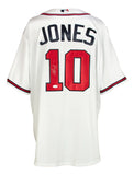 Chipper Jones Signed Atlanta Braves White Majestic Cool Base Baseball Jersey JSA Sports Integrity
