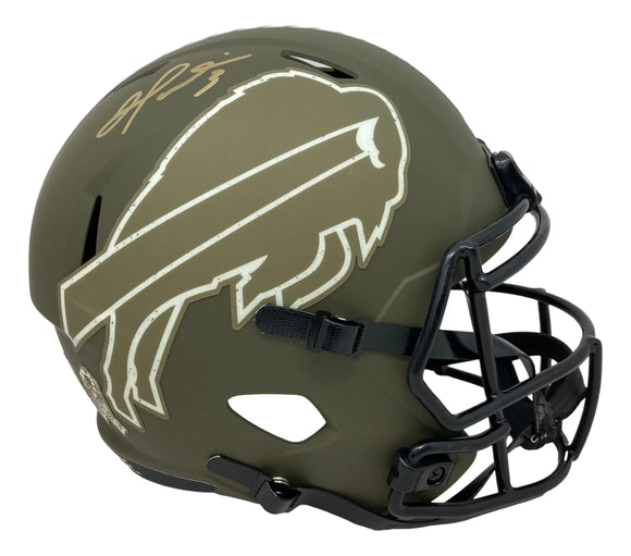 Damar Hamlin Signed Buffalo Bills FS Salute To Service Speed Replica Helmet BAS Sports Integrity