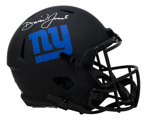 Daniel Jones Signed Giants Full Size Speed Replica Eclipse Helmet JSA ITP Sports Integrity