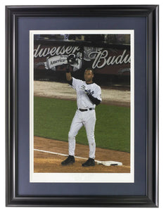 Derek Jeter New York Yankees Framed Archive Photo "Breaking Lous Record" Sports Integrity