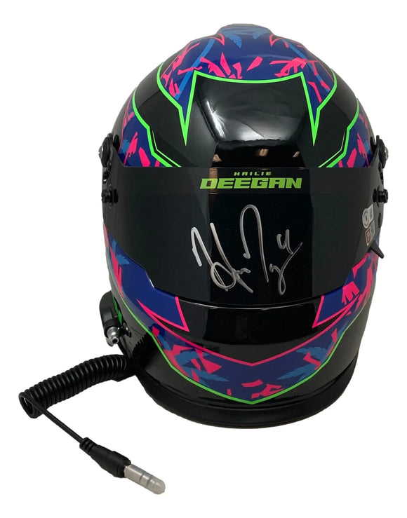 Hailie Deegan Signed NASCAR Full Size Replica Racing Helmet BAS Sports Integrity