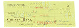 Harry Hooper Boston Red Sox Signed January 24 1966 Bank Check BAS - Sports Integrity