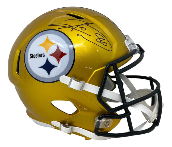 Hines Ward Signed Pittsburgh Steelers Full Size Flash Replica Speed Helmet JSA Sports Integrity