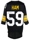 Jack Ham Signed Black Custom Pro Style Football Jersey HOF 88 BAS ITP Sports Integrity