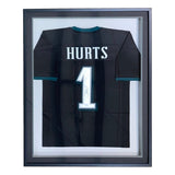 Jalen Hurts Philadelphia Signed Framed Black Football Jersey JSA Hologram - Sports Integrity